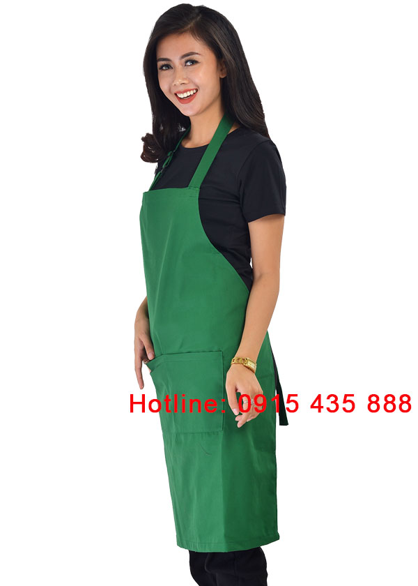 Tạp dề xanh lá  | Tap de xanh la